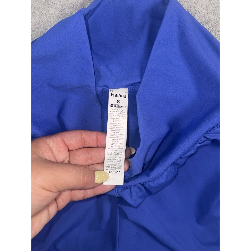 Halara SoftlyZero Airy Super High Waist 2-in-1 Yoga Shorts 3''  Blue